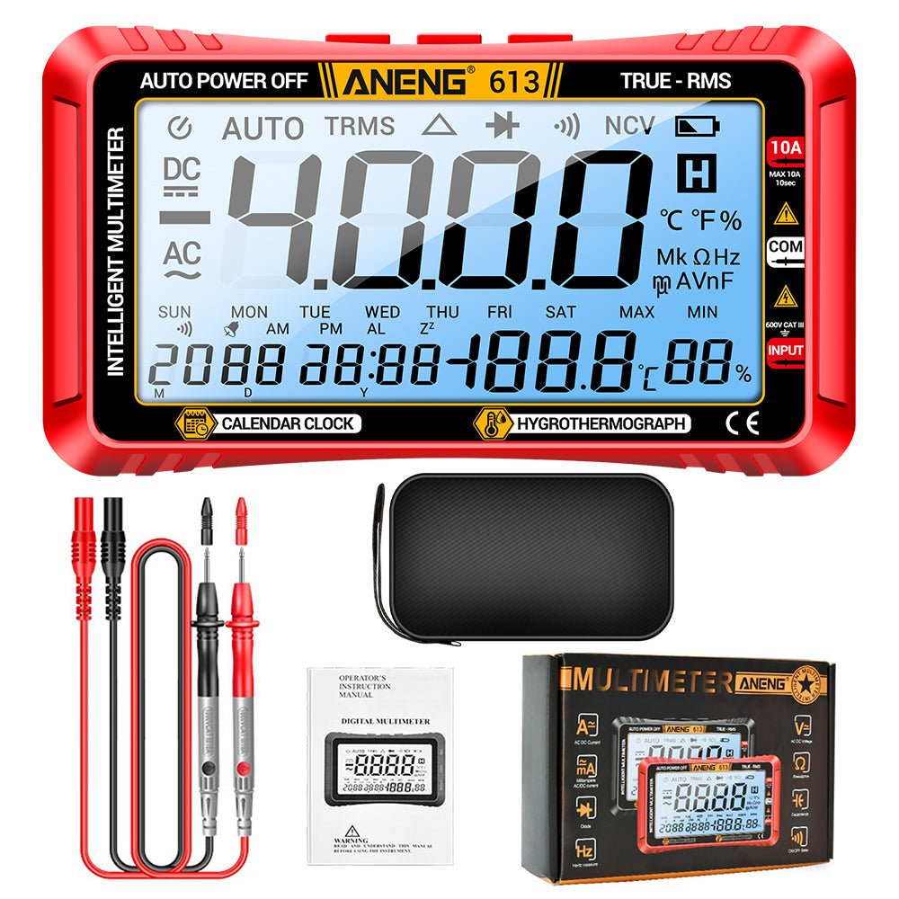 ANENG 613 Smart Multimeter Real - time Power - off Measuring Tester AC/DC Ammeter Voltmeter 4000 Count Digital Multimetro Test Tools - ANENG