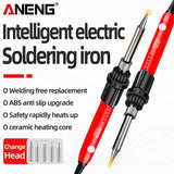 ANENG SL104 Electric Soldering Irons Adjustable Temperature Welding Solder Rework Station Heat Pencil Tip Repair Tools 110V - ANENG TOOLS