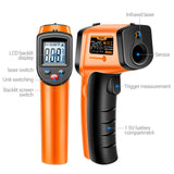 ANENG TH201 High sensitivity digital infrared measuring gun hygrometer backlight screen laser positioning non - contact temperat - ANENG