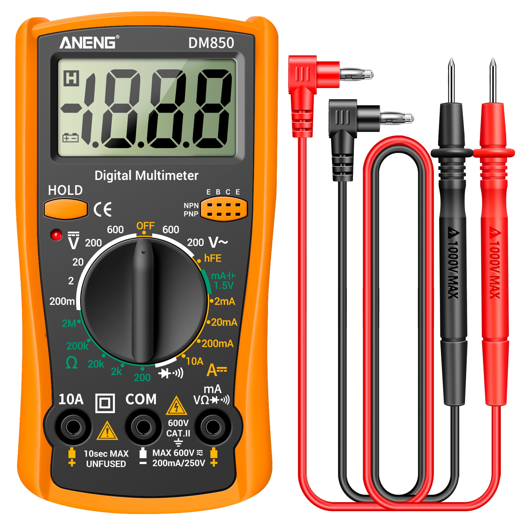ANENG DM850 Automatic Digital Multimeter Professional multimetro AC/DC Votage Tester 1999 Counts Ohm Ammeter Electric Tools