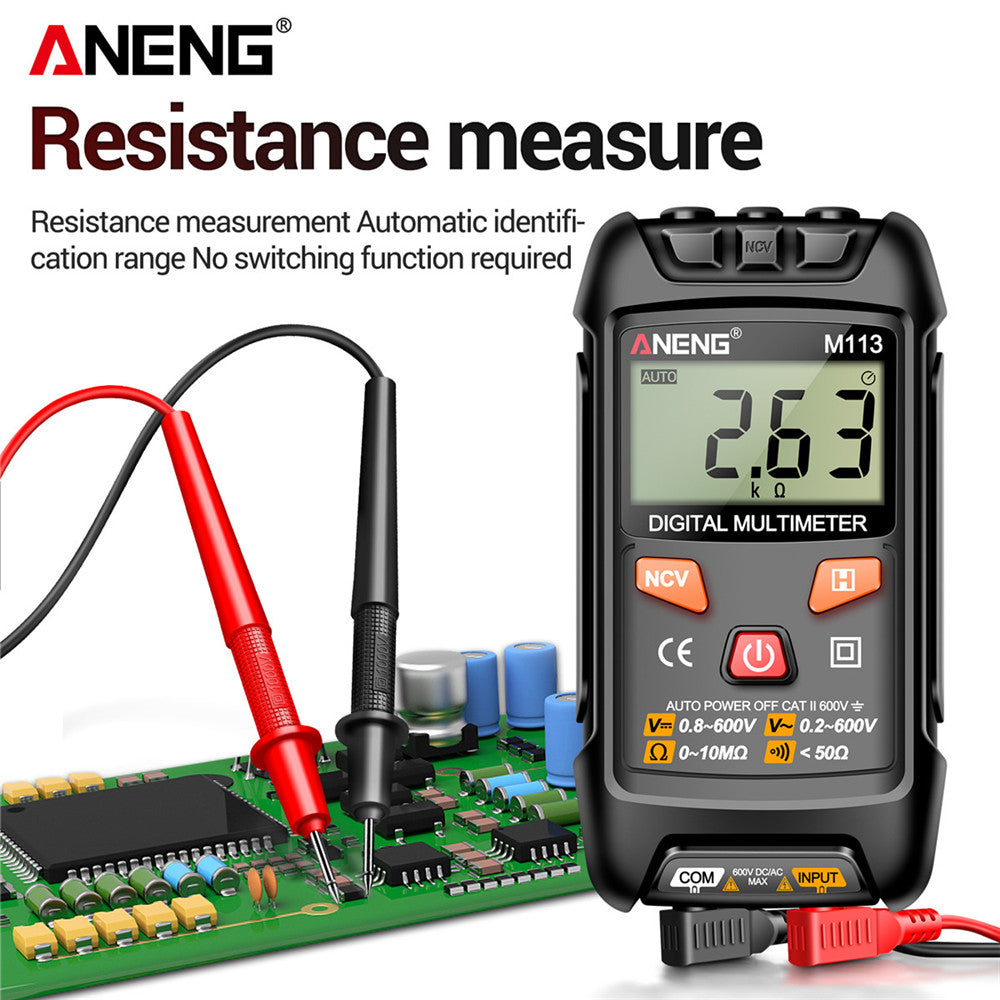 ANENG M113 Mini Digital Multimeter AC/DC Voltage Meter 1999 Counts Multimetro Ohm NCV Electricity Tools Measuring Instruments