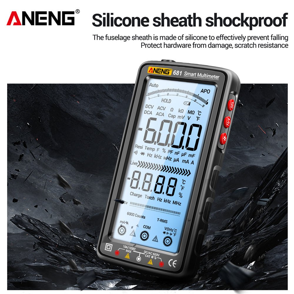 ANENG 681 Rechargable Digital Professional Multimeter NCV Tester AC/DC Voltage Meter - ANENG TOOLS