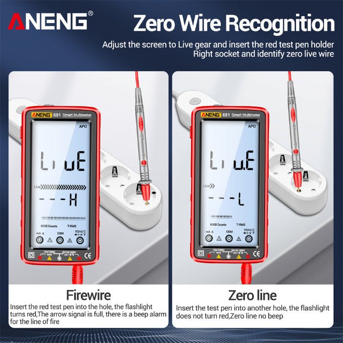 Non - contact Voltage Tester AC/DC Voltage Meter LCD Screen Current Tester