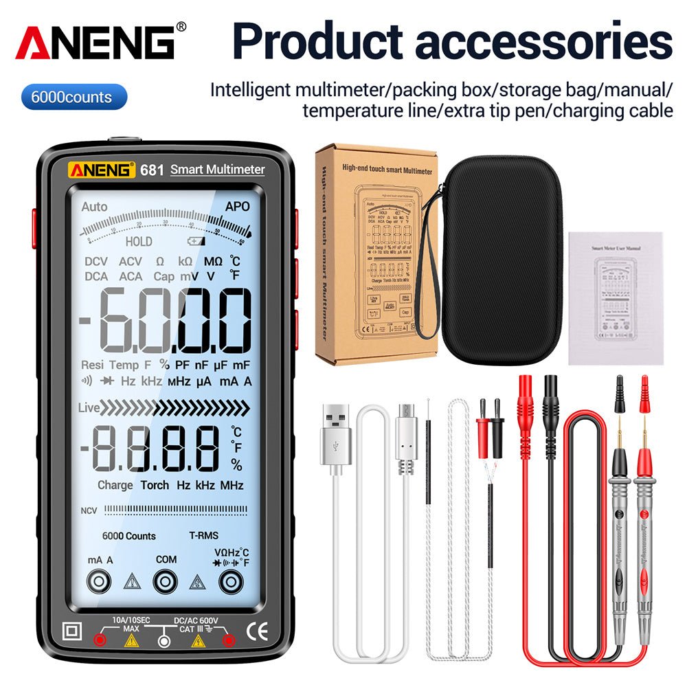 ANENG 681 Rechargable Digital Professional Multimeter