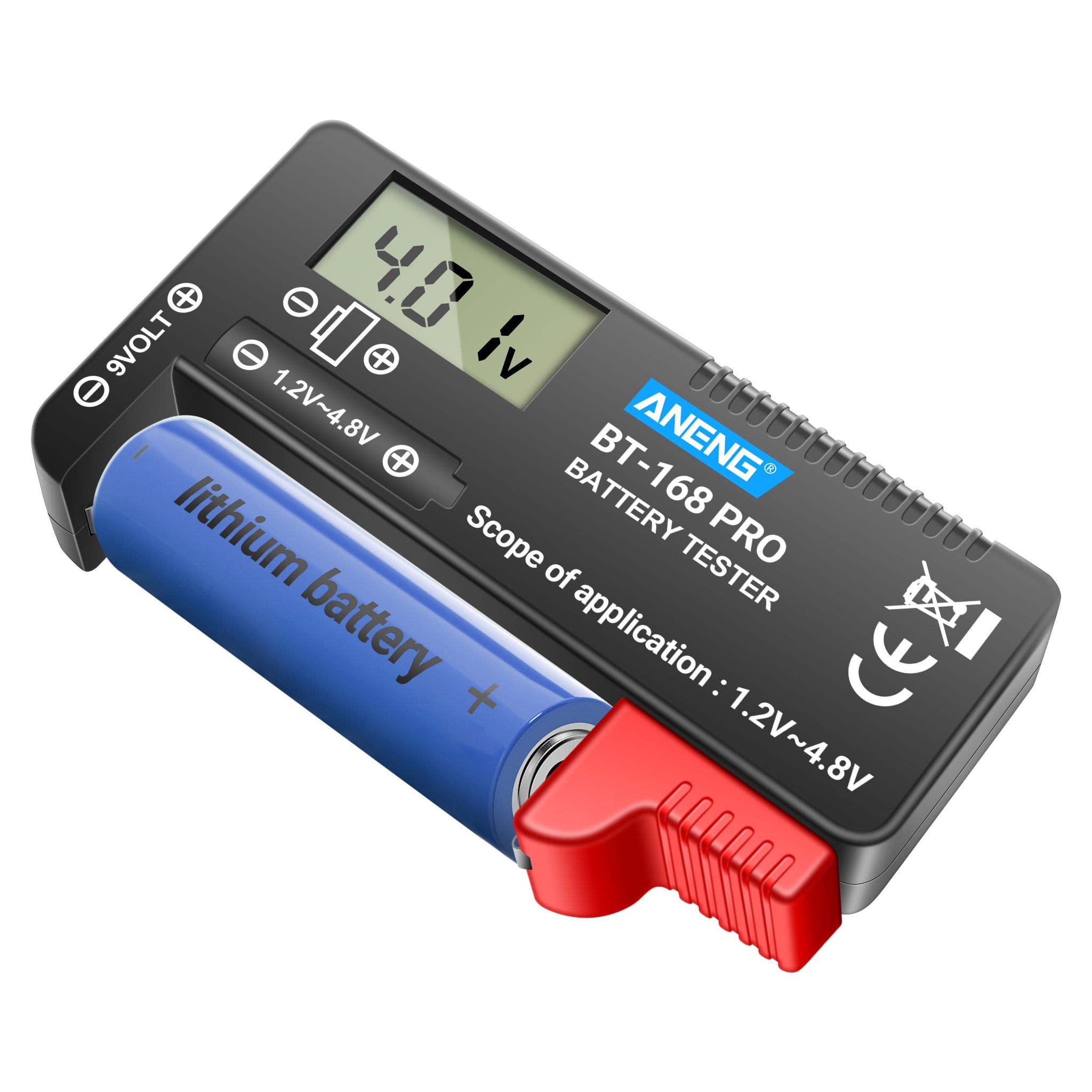 TECKEEN 168 Max Digitale Batterij Tester Detector Capaciteit