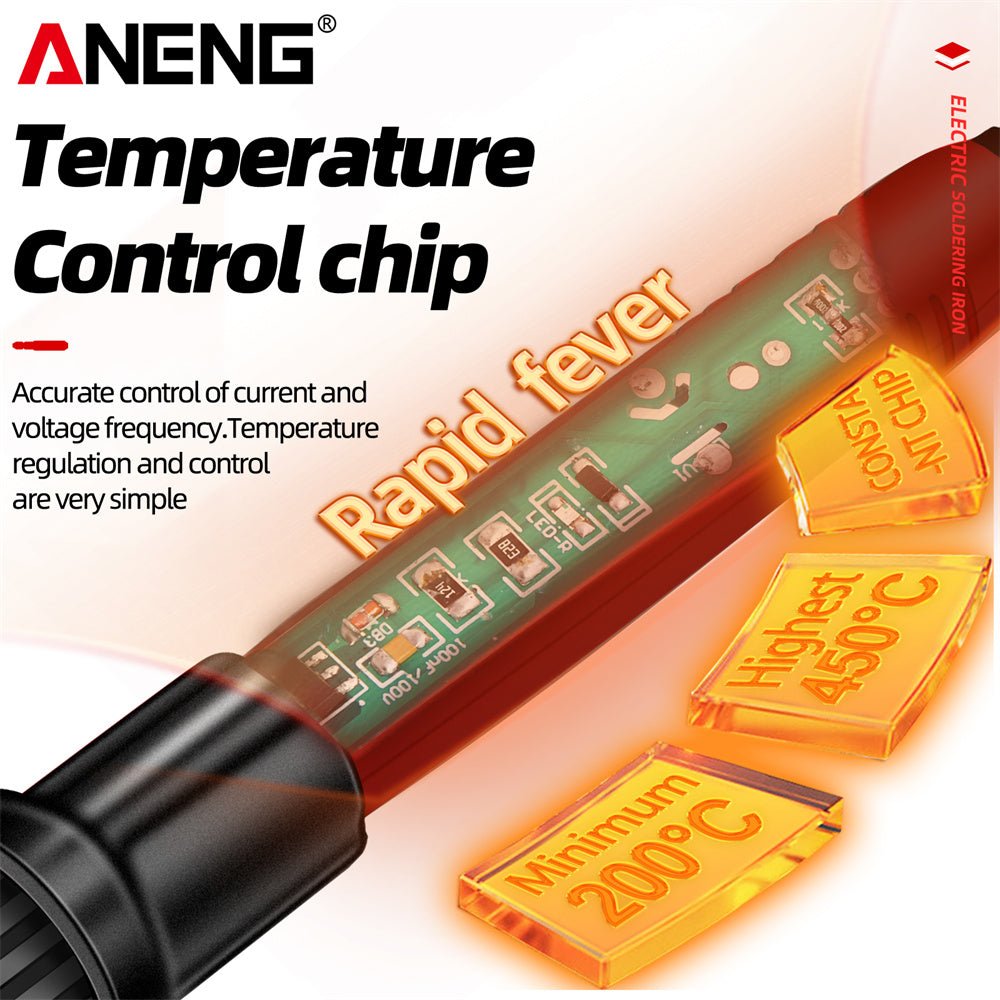ANENG SL104 Electric Soldering Irons Adjustable Temperature Welding Solder Rework Station Heat Pencil Tip Repair Tools 110V - ANENG TOOLS