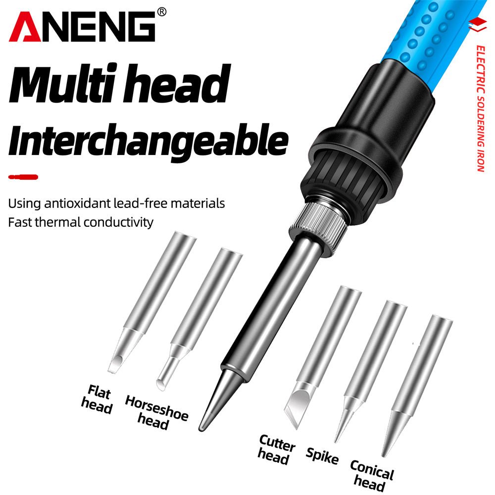 ANENG SL104 Electric Soldering Irons Adjustable Temperature Welding Solder Rework Station Heat Pencil Tip Repair Tools 110V - ANENG