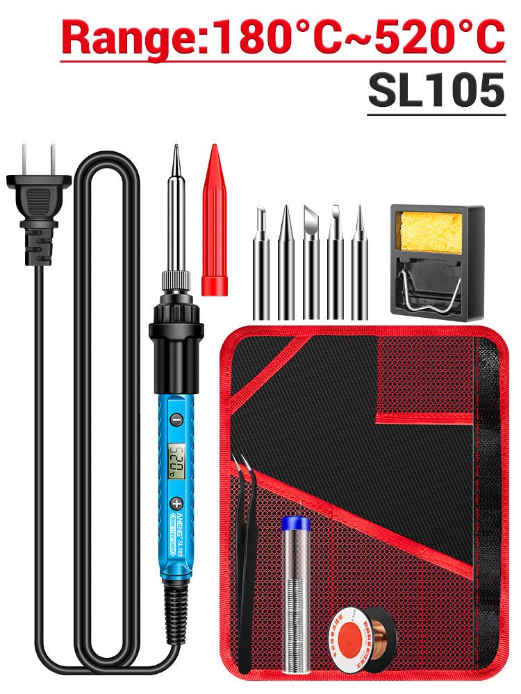 ANENG SL105 Electric Soldering Iron Kit Professional Digital Display Adjustable Temperature Welding Solder Repair Tools - ANENG TOOLS