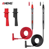 PT1034 Silicone Multimeter Test Lead + Crocodile Test Clip 1000V Flame Retardant Needle Probe - ANENG TOOLS